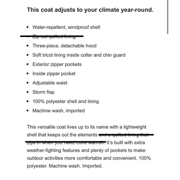 LANDS END STANDARD 100 by OEKO-TEX ® CERTIFIED Winter Coat XSMALL - Picture 13 of 15